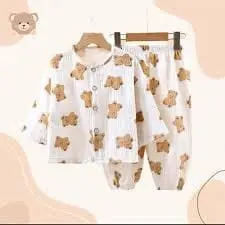 Another view of a teddy print outfit